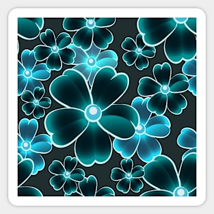 seamless color flower pattern Sticker